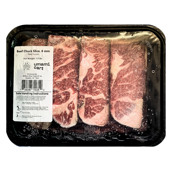 Beef Chuck, BBQ Cut (6mm cut, 1 lb)