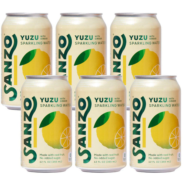 Sanzo Yuzu with Ginger Sparkling Water (6 cans)