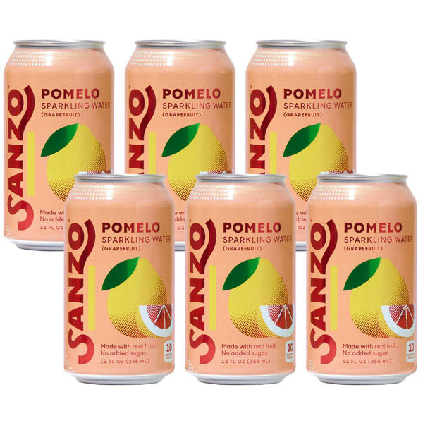 Sanzo Pomelo Sparkling Water (6 cans)