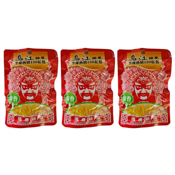 Wu Jiang Picked Mustard Greens Steams, Low Sodium (3 pack)