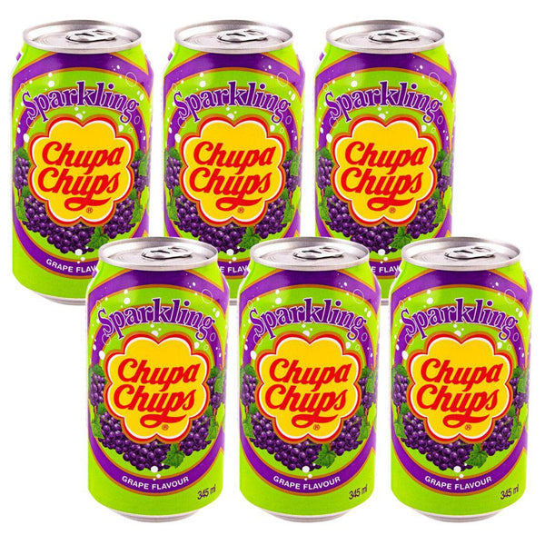 Chupa Chups Sparkling Soda, Grape Flavor (6 pack)