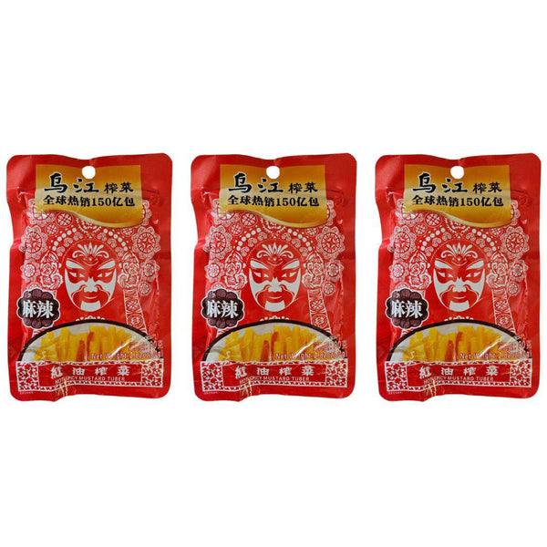 Wu Jiang Picked Mustard Green Steams, Spicy (3 pack)