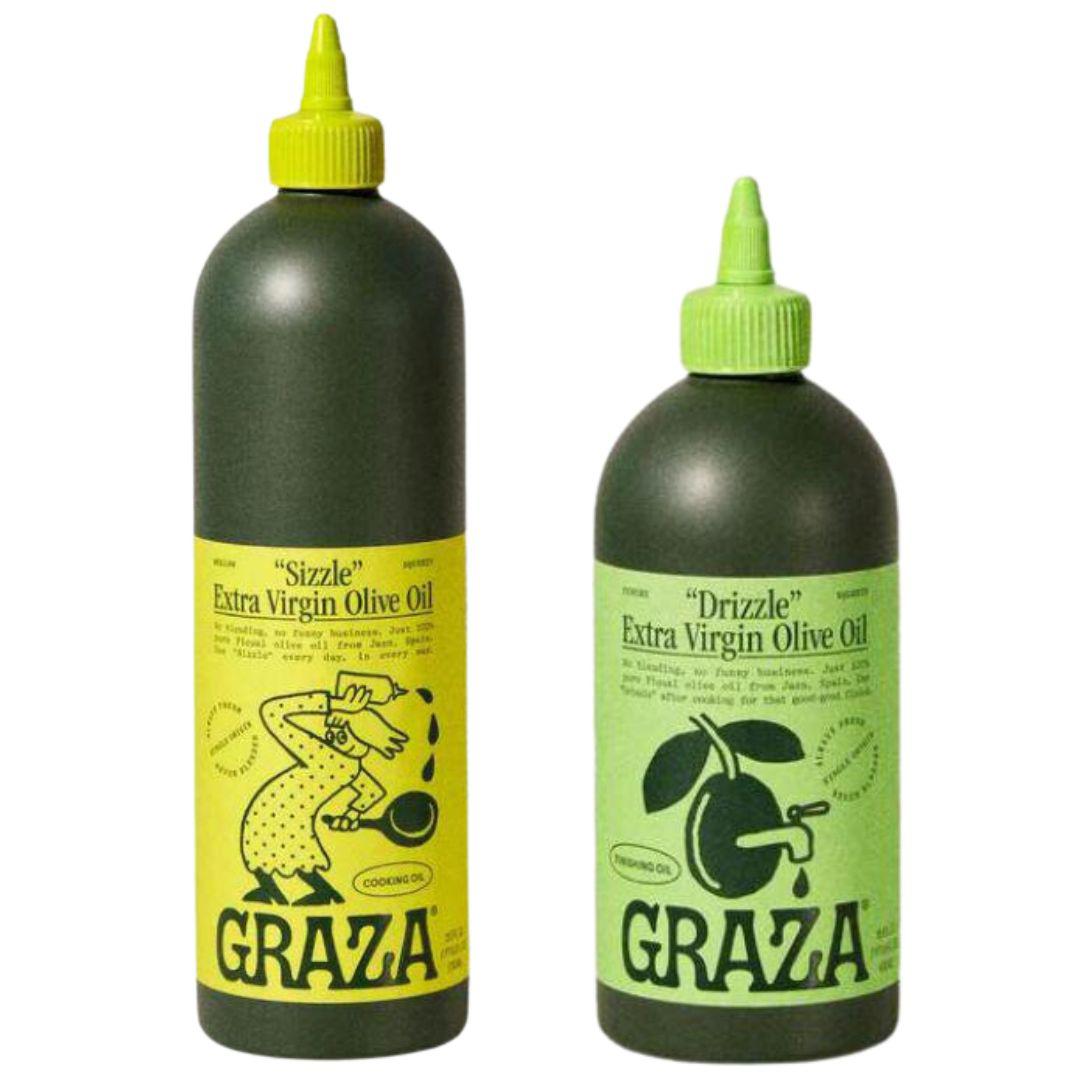 Graza Drizzle and Sizzle Extra Virgin Olive Oil Bundle