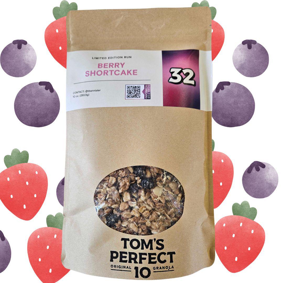 Tom's Perfect 10 Berry Shortcake Granola (August Flavor of the Month)