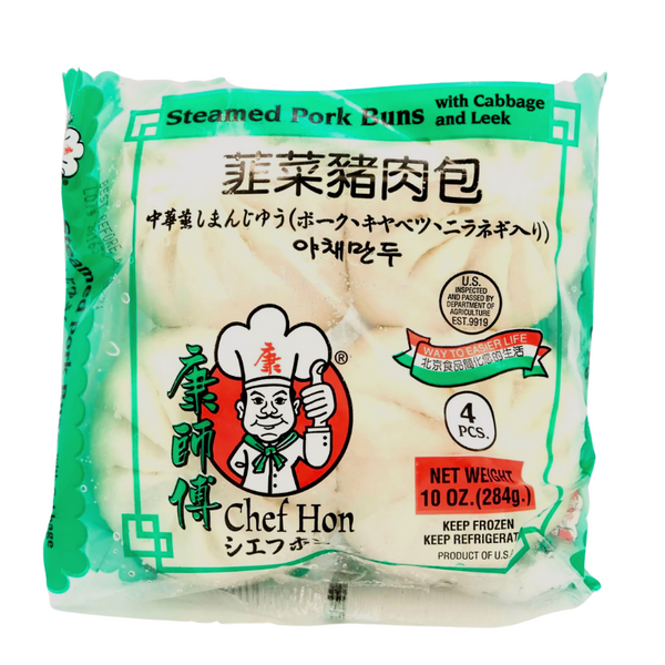 Chef Hon Pork & Chive Steamed Buns (4 pieces)