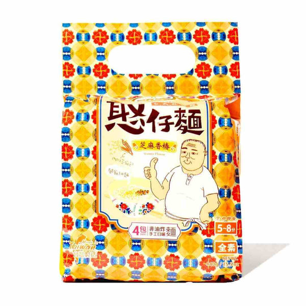 Hon's Taiwan Style Dry Noodle, Sesame Flavor (4 pack)