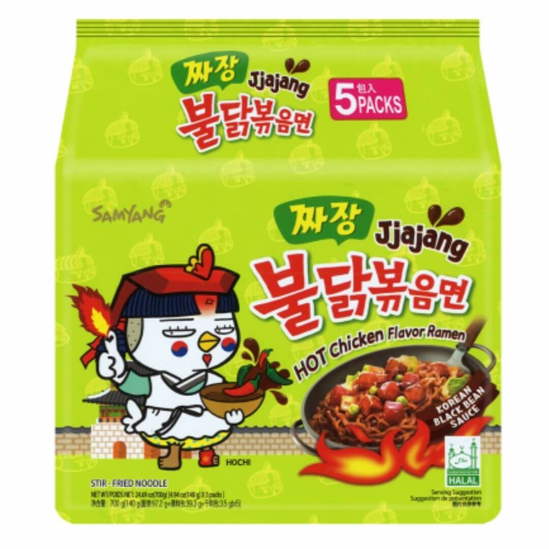 Samyang 2X Spicy Hot Chicken Flavor Ramen KOREAN SPICY NOODLE (140g Each)  (5 packs)