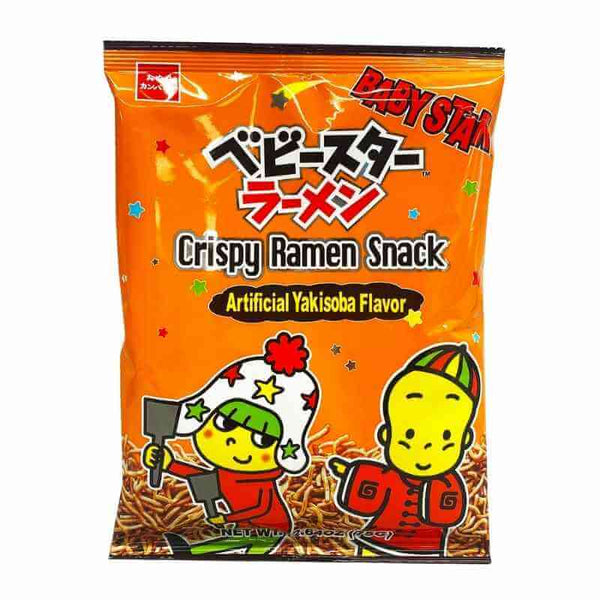 Baby Star Crispy Ramen Snack, Yakisoba Flavor