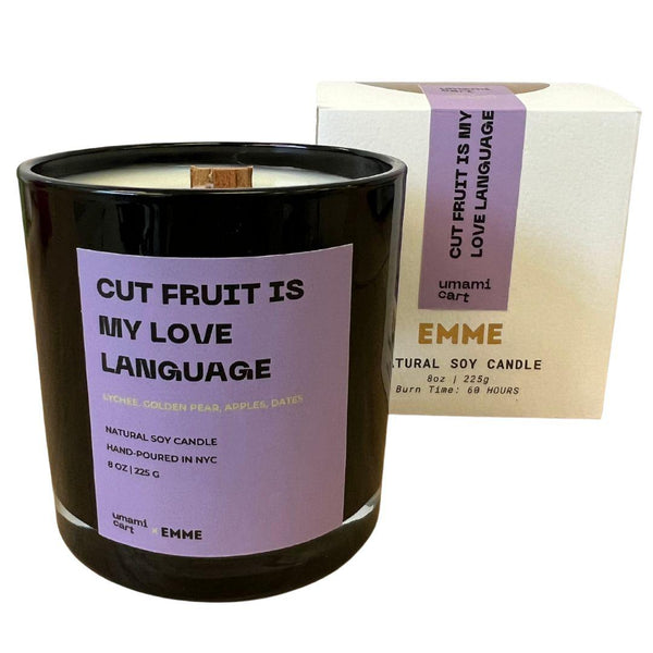 Umamicart x Emme Cut Fruit is My Love Language Natural Soy Candle