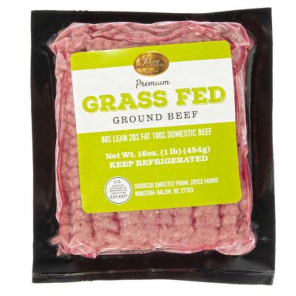 Joyce Farms Premium Grass Fed 80% Lean Ground Beef (1 lb)