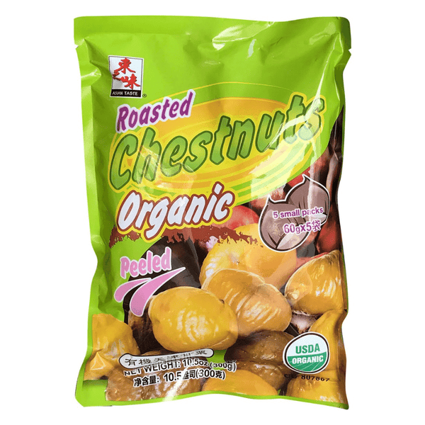 Asian Taste Organic Roasted and Peeled Chestnuts