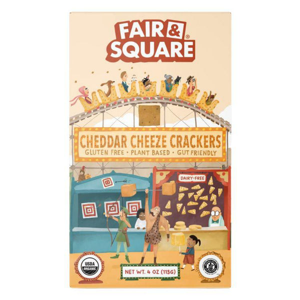 Fair & Square, Cheedar Cheeze Crackers (4 oz)