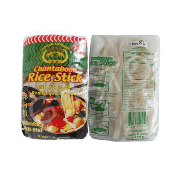 Golden Elephant Extra Thick Rice Stick (10mm Rice Noodles)