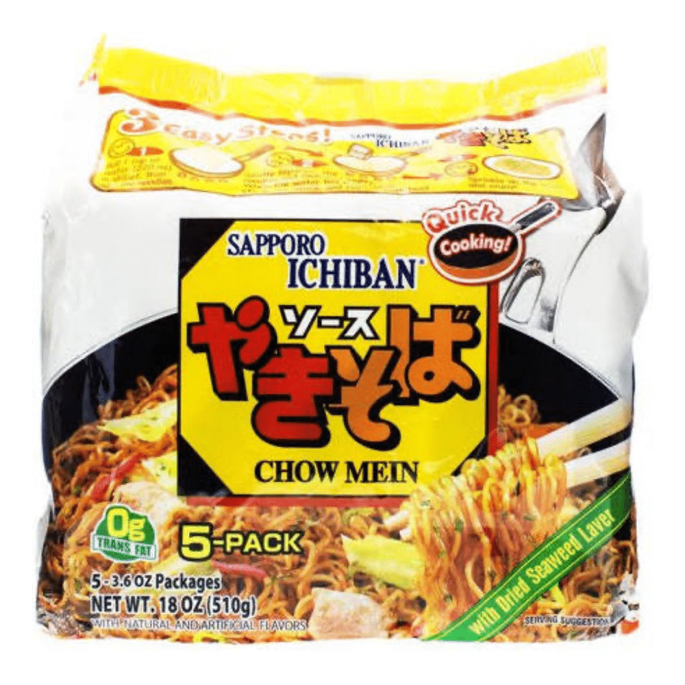 Sapporo Ichiban Chow Mein (Yakisoba, 5 pack)