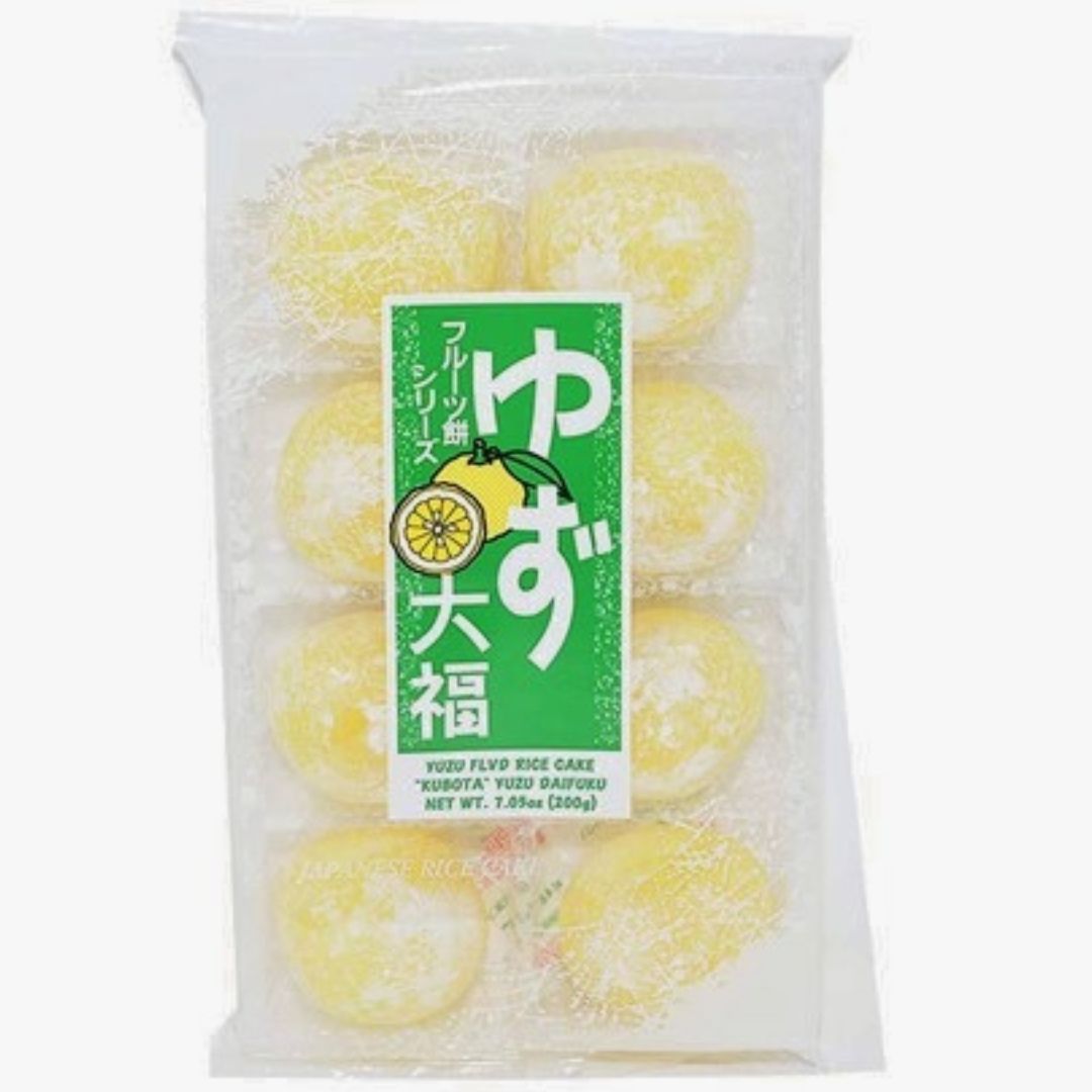 Kubota Cream Filled Mochi, Yuzu Flavor