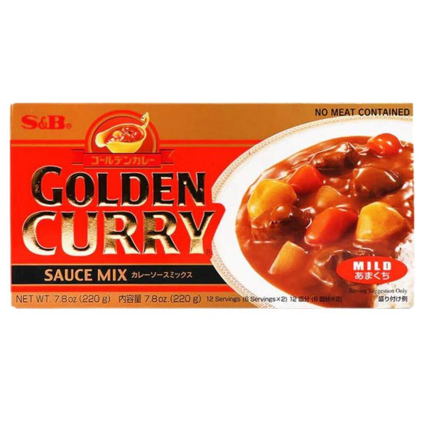 S&B Golden Curry Japanese Curry Roux, Mild