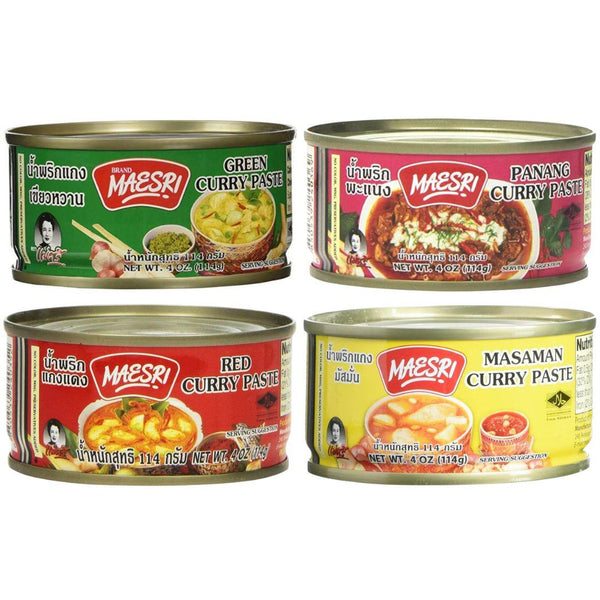 Maesri Curry Paste Sampler (4 pack)