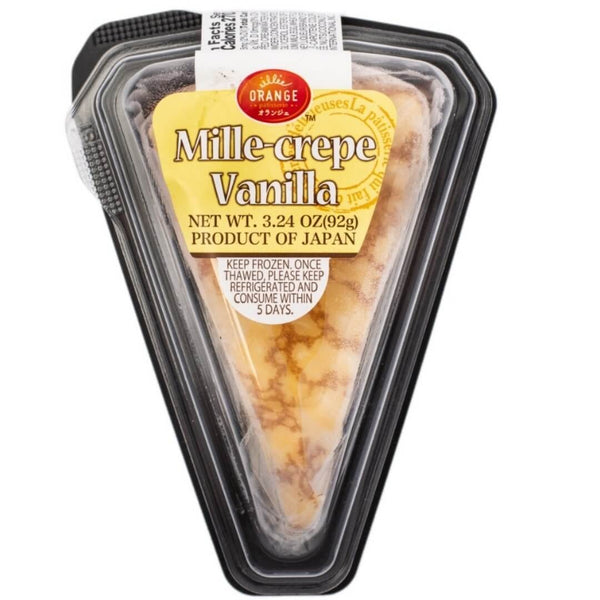 Orange Patisserie Vanilla Mille Crepe Cake
