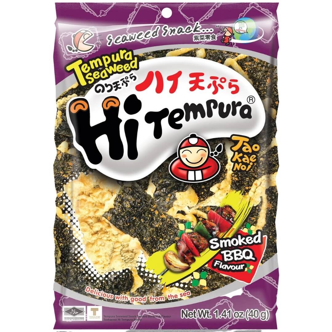 Taokaenoi Tempura Seaweed, Smoked BBQ Flavor