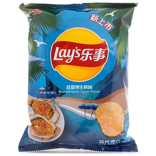 Lay's Potato Chips, Baked Garlic Oysters Flavor