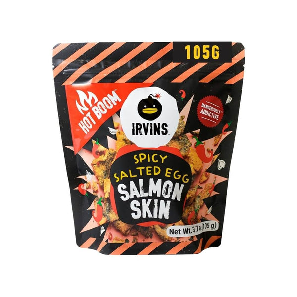 IRVINS Spicy Salted Egg Salmon Skin (3.7 oz)
