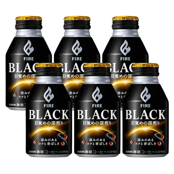 Kirin Fire Black Coffee, Original (6 bottles)