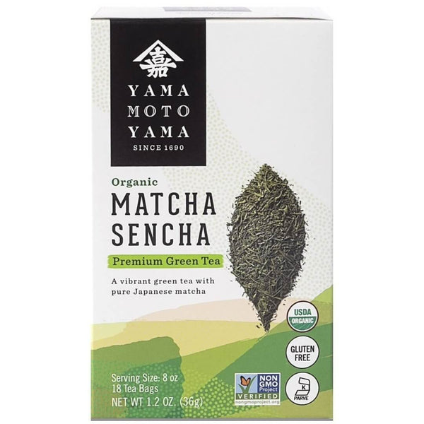 Yamamotoyama Organic Matcha Sencha Tea Bag (18 count)