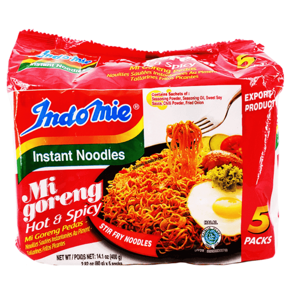 Buy Indomie Mi Goreng Hot & Spicy Fried Noodle (5 pack)