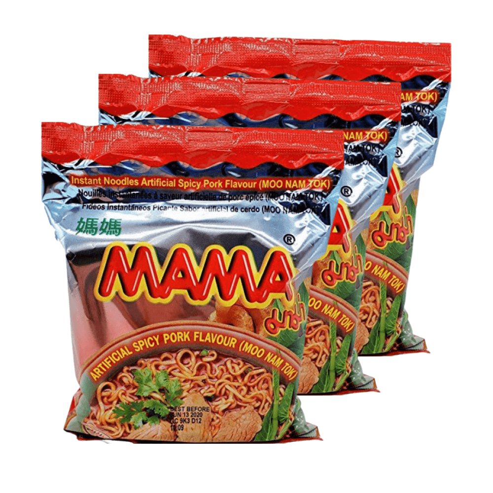 Mama - Instant Noodles Moo Nam Tok - Noodles (55 gr) – K-Ramen - Love For  Noodles