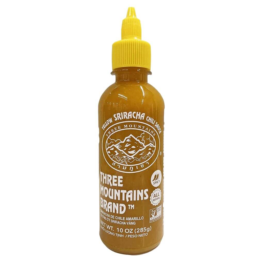 Three Mountains Brand Yellow Sriracha Chili Sauce