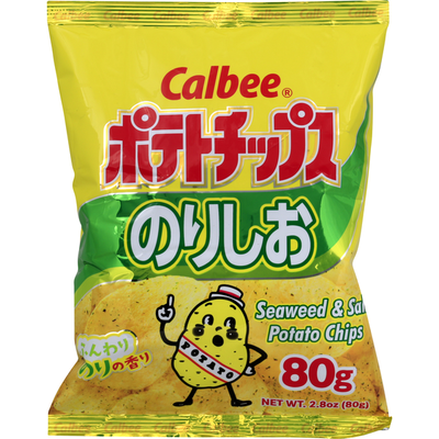 Calbee Salt & Seaweed Potato Chips