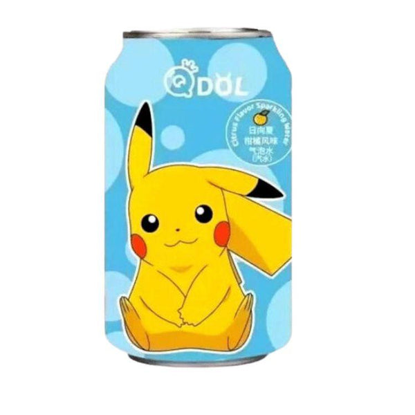 Qdol Pokemon Limited Edition Soda, Blue Pikachu Tangerine Flavor