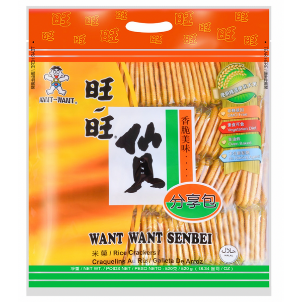 Want Want Senbei Rice Crackers Family Pack