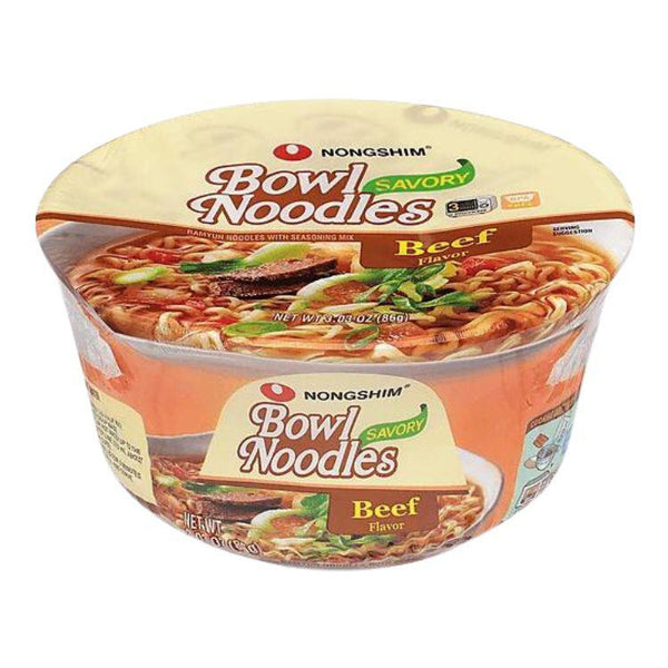 Nongshim Savory Beef Bowl Noodle Soup