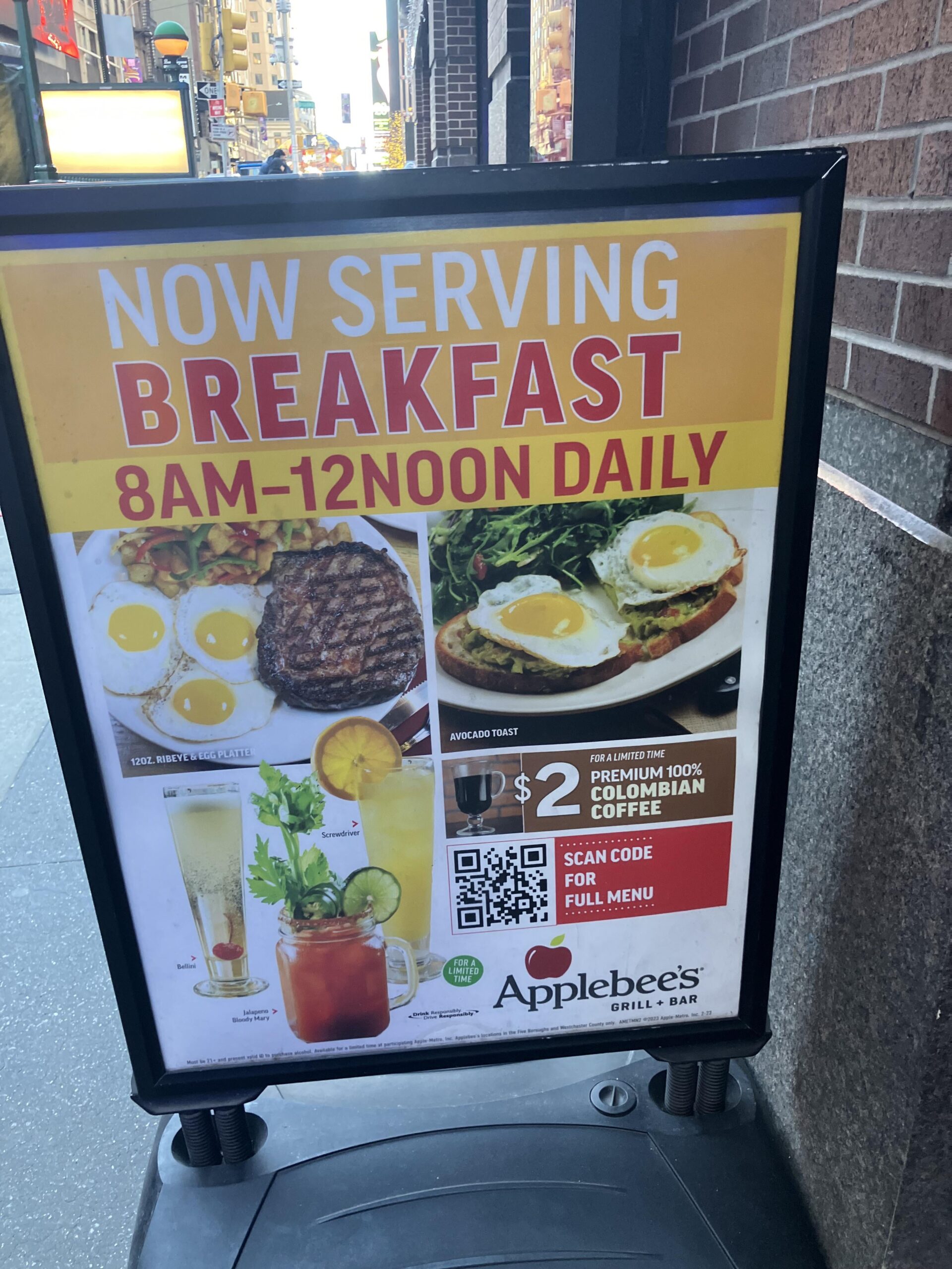 Applebees Breakfast Menu